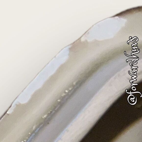 Vintage Gray Bull Sugar Jar With Lid - REPAIRED - Damaged - Picture 8 of 12